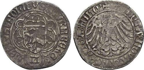 1/2 Schilling o Jahr 1495 Nuernberg-stadt, Postzegels en Munten, Munten | Europa | Niet-Euromunten, België, Verzenden