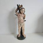 Beeld, Sint Sebastianus - 38 cm - Polychroom hout, Antiek en Kunst