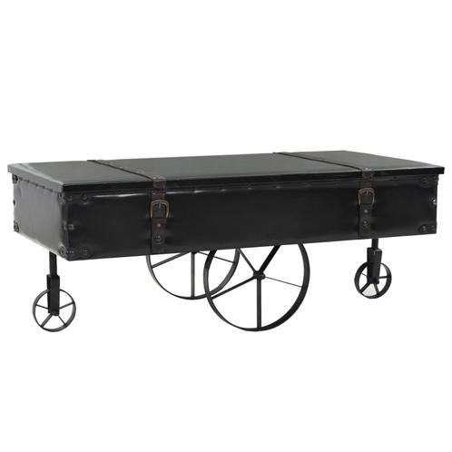 vidaXL Salontafel 110x55x43 cm MDF en vurenhout, Huis en Inrichting, Tafels | Salontafels, Nieuw, Verzenden