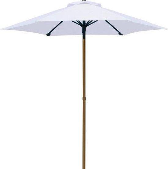 2dekans | PimXL Parasol - Ø200cm - Wit, Tuin en Terras, Overige Tuin en Terras, Ophalen of Verzenden