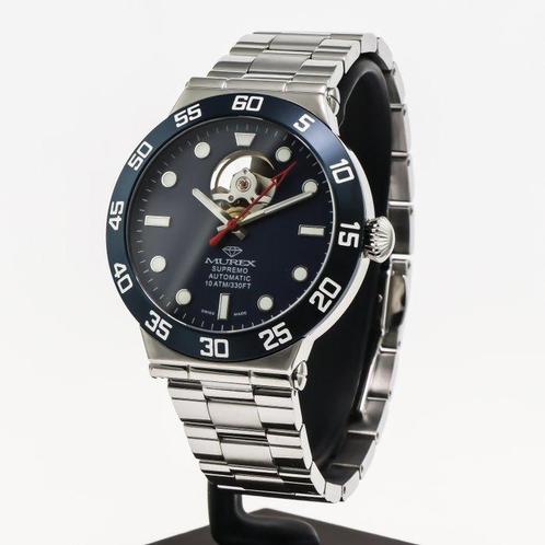 Murex - SUPREMO Open Heart Automatic - MUA672H-SB-9 - Sans, Handtassen en Accessoires, Horloges | Heren