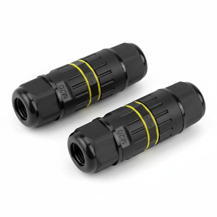 Onderdelen & tuinaccessoires Set van 2 Kabelverbinders IP68, Jardin & Terrasse, Éclairage extérieur, Envoi