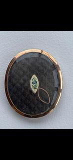 Franse school (XVIII) - 9 kt. Gold Portret Miniature,