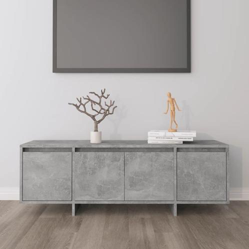 vidaXL Meuble TV gris bÃ©ton 120x30x40,5 cm bois, Maison & Meubles, Armoires | Mobilier de télévision, Neuf, Envoi