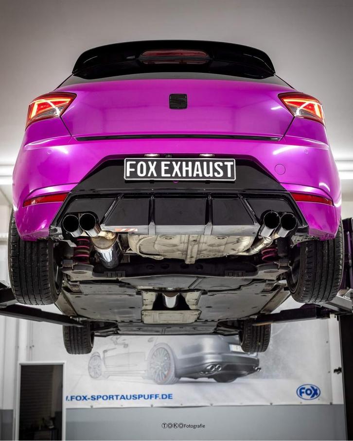 FOX Seat Ibiza V - KJ einddemper met uitlaatklep uitlaat rec, Auto-onderdelen, Uitlaatsystemen, Nieuw, Verzenden