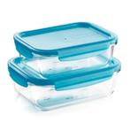 Tupperware Set Premiaglass Ovenschalen met Deksel, Verzenden