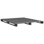 vidaXL Bedframe pallet massief grenenhout grijs 160x200 cm, Huis en Inrichting, Slaapkamer | Bedden, Verzenden, Nieuw