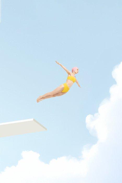Bess Irissa - The Swimmer #10, Antiek en Kunst, Kunst | Schilderijen | Modern