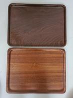 Schaal - Hout - Set van eelf vintage schalen / borden, Antiek en Kunst