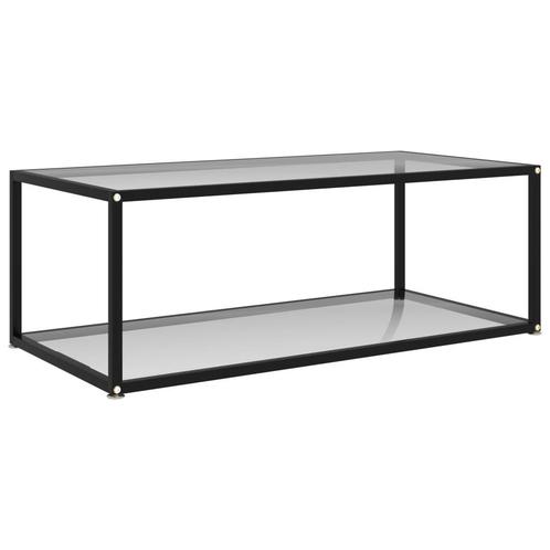 vidaXL Salontafel 100x50x35 cm gehard glas transparant, Huis en Inrichting, Tafels | Salontafels, Nieuw, Verzenden