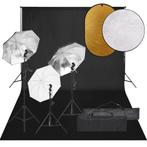 vidaXL Fotostudioset met verlichtingsset, achtergrond en, Audio, Tv en Foto, Fotografie | Fotostudio en Toebehoren, Verzenden