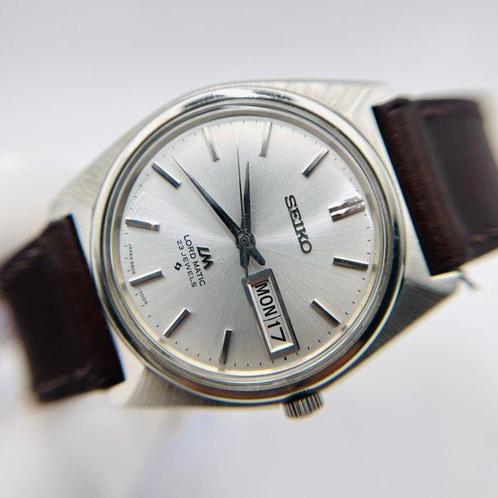Seiko - Lord Matic Lune Blanche - Sans Prix de Réserve -, Handtassen en Accessoires, Horloges | Antiek