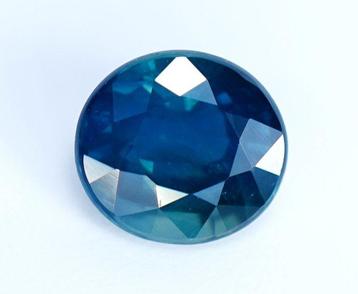 Zonder Minimumprijs Blauw, Groen Saffier  - 1.00 ct - beschikbaar voor biedingen