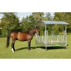 Vierkante hooiruif 2x2m met palissade met 12 voederplaatsen