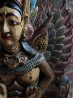 Groot Balinees beeld houtsnijwerk, late 20th century -, Antiek en Kunst