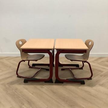 Tweedehands complete school set Galvanitas 10 stuks tafels +