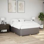 vidaXL Bedframe zonder matras stof taupe 140x200 cm, Huis en Inrichting, Slaapkamer | Bedden, Verzenden, Nieuw