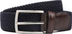 Profuomo Geweven Riem Donkerblauw maat 85 Heren, Kleding | Heren, Riemen en Ceintuurs, Verzenden, Echt leder, Nieuw, Profuomo