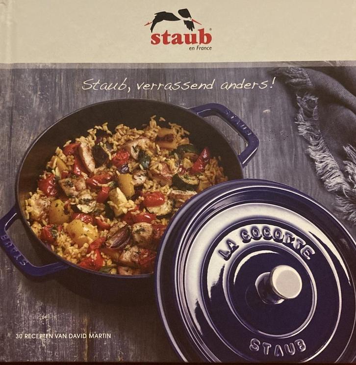 Staub, verrassend anders! - Boek - recepten van David, Boeken, Kunst en Cultuur | Beeldend, Zo goed als nieuw, Verzenden