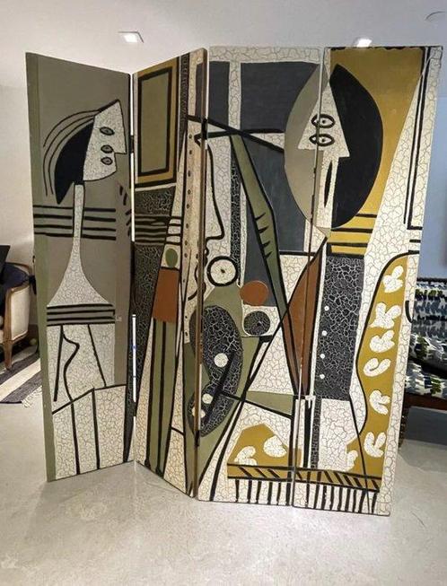 Picasso - Écran/séparation de pièce - Acrylique, Bois,, Antiek en Kunst, Curiosa en Brocante
