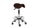 Kapperskruk Bruin - Hoge uitvoering met Voetsteun, In hoogte verstelbaar, Nieuw