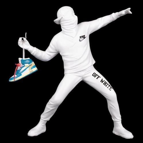 SKE - Banksy X AIR JORDAN OFF WHITE, Antiquités & Art, Art | Peinture | Moderne