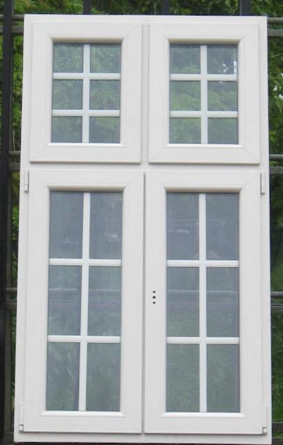pvc raam , chassis , venster , kozijn 100 x 177 creme 9001, Doe-het-zelf en Bouw, Raamkozijnen en Schuifdeuren, Inclusief glas