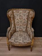 Fauteuil - Hout, Textiel - Napoleon III Bergère, Antiek en Kunst