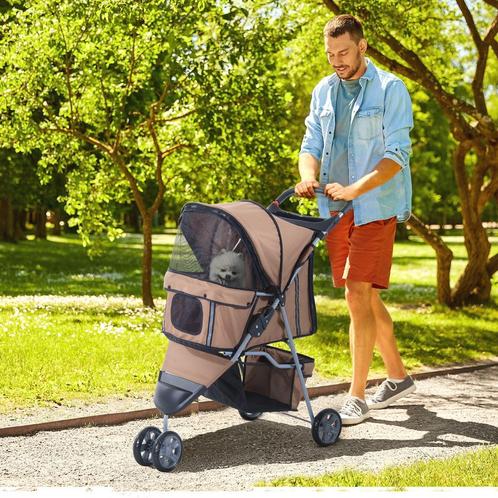 Huisdierbuggy - LuxPet - Stijlvol en comfortabel - Blauw, Dieren en Toebehoren, Honden-accessoires, Nieuw, Ophalen of Verzenden
