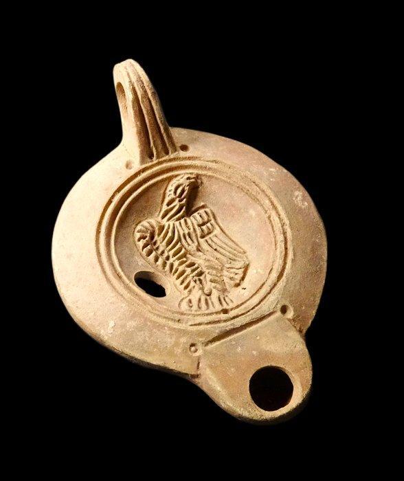 Oud-Romeins Olielamp versierd met een adelaar -, Collections, Minéraux & Fossiles