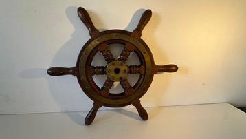 Objets maritimes - Acajou- Roue de Leme