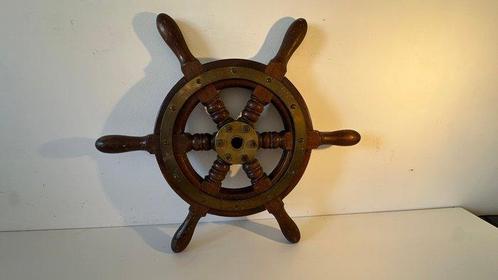 Objets maritimes - Acajou- Roue de Leme, Antiek en Kunst, Curiosa en Brocante