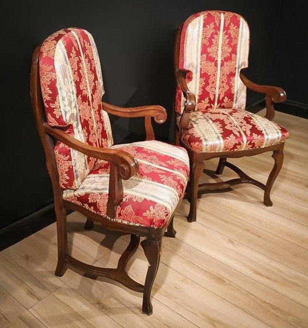 Fauteuil (2) - Walnoot, Antiek en Kunst, Antiek | Overige Antiek