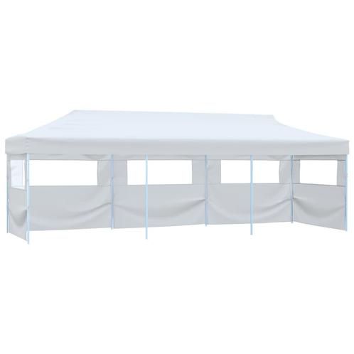 vidaXL Partytent pop-up met 5 zijwanden 3x9 m wit, Tuin en Terras, Partytenten, Nieuw, Verzenden