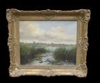 Cor van Reken ( 1879-1959 ) - Plaslandschap, Antiek en Kunst