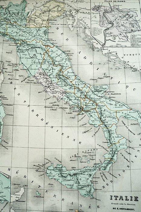 E. Cortambert - Nouvel atlas de géographie moderne - 1869, Antiek en Kunst, Antiek | Boeken en Manuscripten