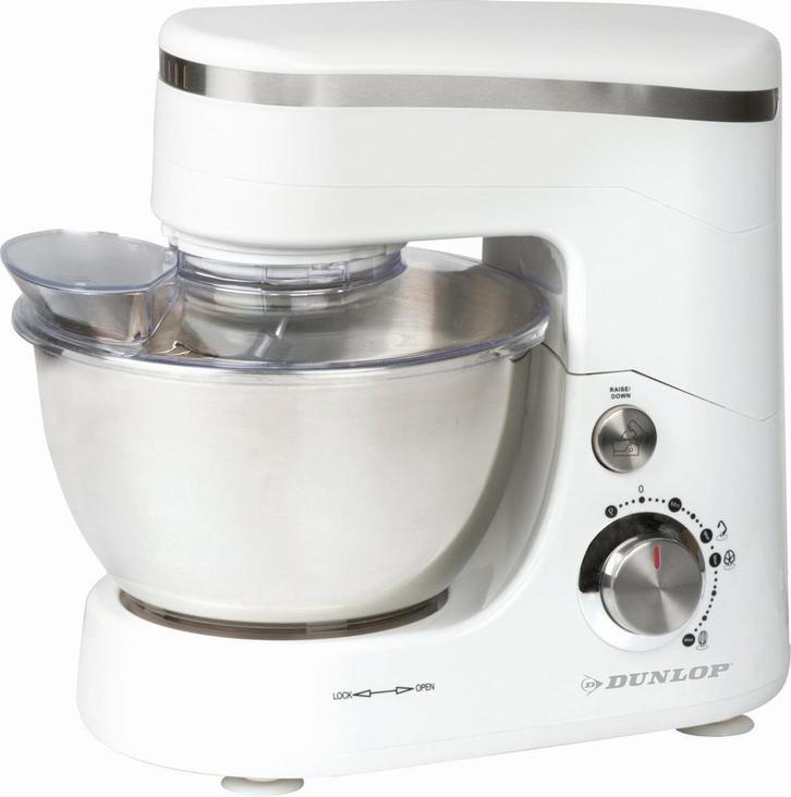 Dunlop keukenmachine - 5L- RVS kom - 800 watt, Zakelijke goederen, Horeca | Keukenapparatuur, Nieuw in verpakking, Bakkerij en Slagerij