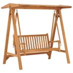 vidaXL Schommelbank 170 cm massief teakhout, Tuin en Terras, Verzenden, Nieuw