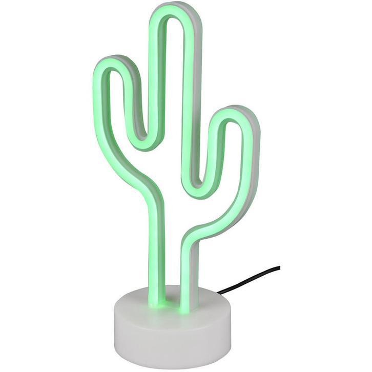 LED Tafellamp - Trion Cactus - 1W - USB - Rond - Mat Wit - K, Maison & Meubles, Lampes | Lampes de table, Envoi