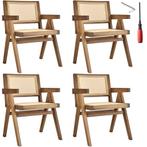 tectake Eetkamerstoel Lizzy met Weens vlechtwerk in boho-sti, Huis en Inrichting, Verzenden, Nieuw