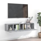 vidaXL 2-delige Tv-meubelset bewerkt hout grijs sonoma, Huis en Inrichting, Kasten |Televisiemeubels, Verzenden, Nieuw