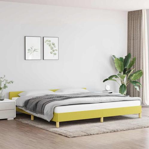 vidaXL Bedframe zonder matras 200x200 cm stof groen, Huis en Inrichting, Slaapkamer | Bedden, Nieuw, Verzenden