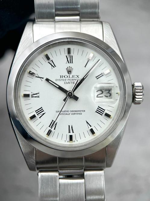 Rolex Oyster Perpetual Date 34 1500 uit 1967, Handtassen en Accessoires, Horloges | Antiek, Verzenden
