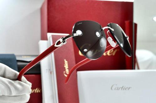 Cartier - Cartier Decor C legno senza montatura tulip, Handtassen en Accessoires, Zonnebrillen en Brillen | Dames