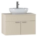 Wastafelkast Colorado 80 x 46 x 52 cm - Beige - Badmeubel, Huis en Inrichting, Badkamer | Badkamermeubels, Verzenden, Nieuw