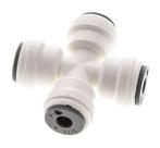 Raccord enfichable en croix 5/32 POM EPDM FDA [2 Pièces]., Verzenden