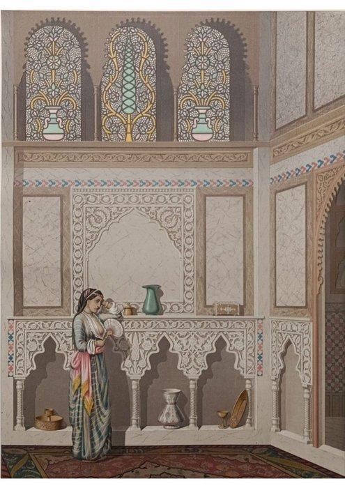 Vintage Architectonisch ornament - Émile Prisse d’Avennes -, Antiquités & Art, Art | Art non-occidental