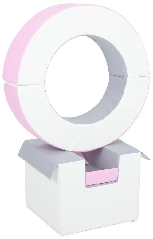 Foam blokken - hoepel - Ø 78 cm - 3 delig - roze grijs, Kinderen en Baby's, Speelgoed | Educatief en Creatief, Nieuw, Ophalen of Verzenden