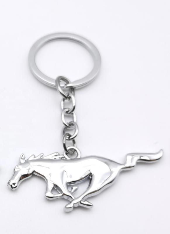 Ford Mustang pony sleutelhanger chrome, Verzamelen, Sleutelhangers, Nieuw, Ophalen of Verzenden