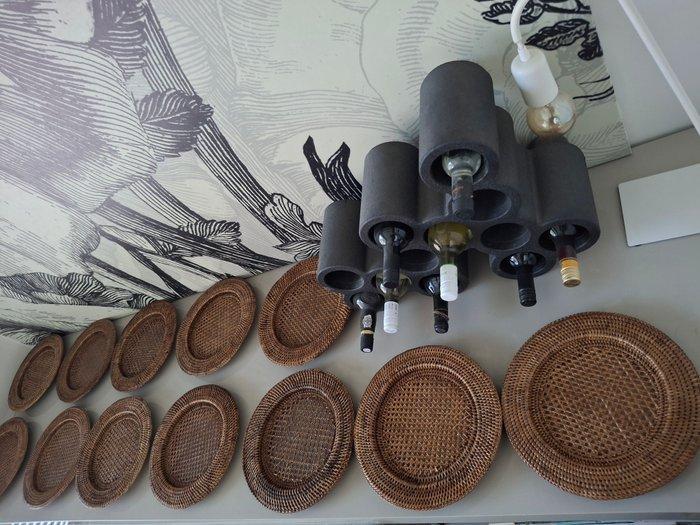 Flamant - Onderbord (12) - Rattan - Flamant Rattan, Antiek en Kunst, Antiek | Meubels | Tafels